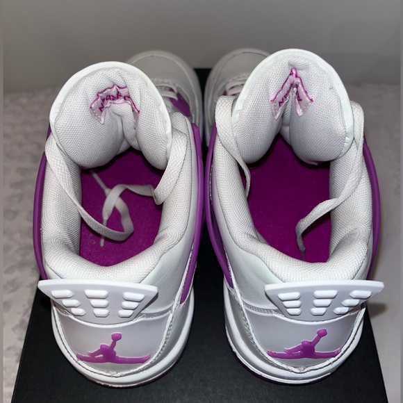 Jordan 4 Retro Edge OG GS White/ Hyper Violet / 7Y - Picture 5 of 6